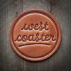 West Coaster Leather Coaster (set of 6)