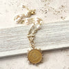 Coin jewelry pearl necklace boutique salon jewelry