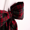 Plaid Red Fabric Bows: Small