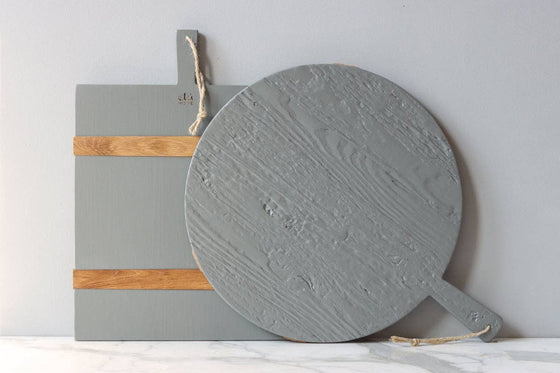 Grey Round Charcuterie Board