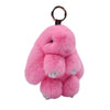 Cut Rabbit Pom Pom Key Chain KC0225-5! (6PC): BEIGE