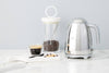 White Wood Glass Canister: Tall