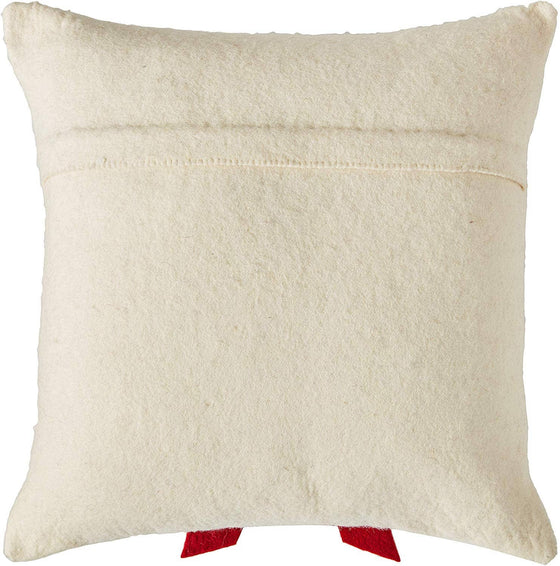 Red Bow Christmas Pillow Cover