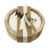 9.5" Paulownia Circular Wood Candle