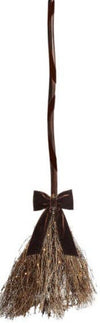 Becki Owens LED Standing Broomstick with Velvet Bow