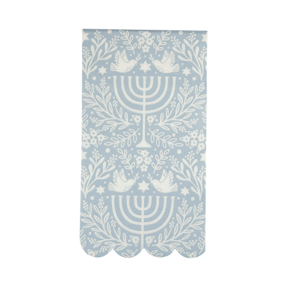 Floral Menorah Napkin