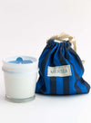 Striped Bagged Candle: Voyageur