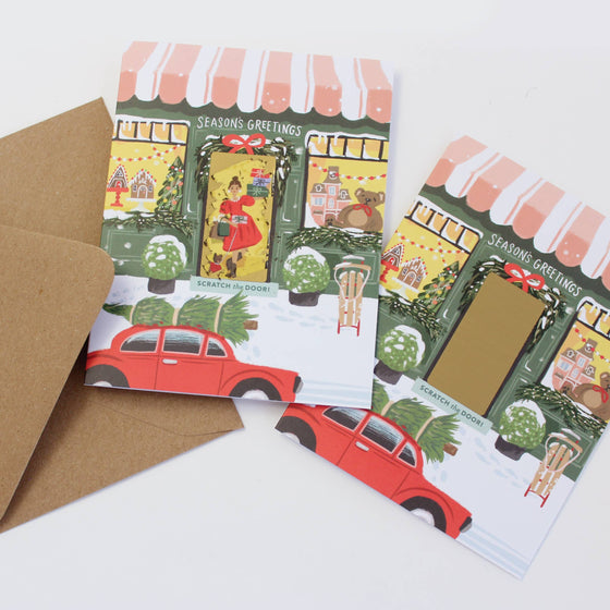 Scratch-off Toy Shop Card