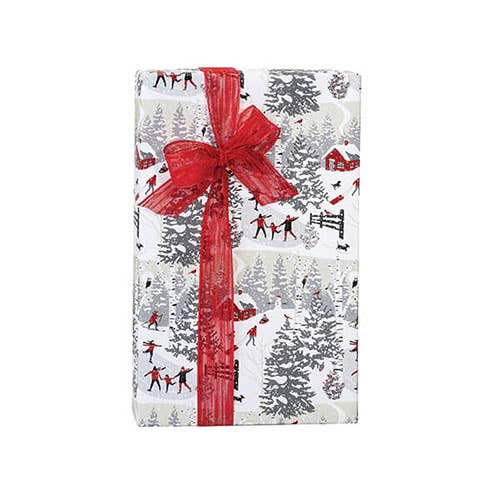 Christmas Premium Bulk Gift Wrap Paper: White Berries Kraft / 1 Pack / 24"x417'
