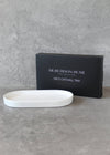 Oval Catchall Tray Small: White
