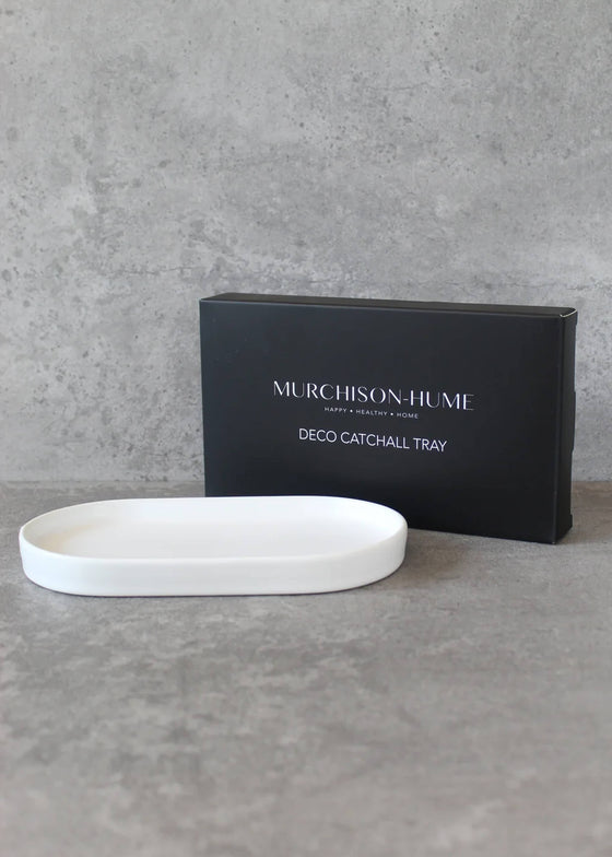 Oval Catchall Tray Small: White