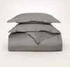 Percale Hemmed Duvet Set: Shore / King/Cal. King