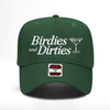 Birdies and Dirties Vintage Trucker Hat, Golf Lover Hat: Green / White