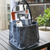 Blue Stripe Canvas Tote