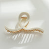 Ivory Gold Metal Assorted Claw Clips