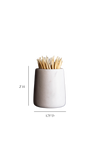 White Marble Toothpick Holder