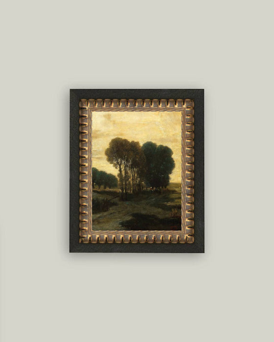 Clump of Trees Framed Antique Art