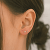3-prong Stud Earrings