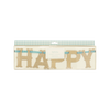 Vintage Happy Easter Glitter Banner
