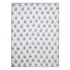 Cadet Blue Gauze Block Printed Towel