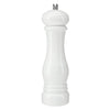 Wood Pepper Mill - White Lacquer: 8" H x 2.5" Dia