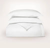 Percale Hemmed Duvet Set: Shore / King/Cal. King