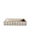 Scalloped Marble Fluted Tray