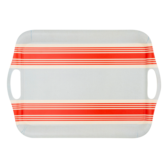 Hamptons Striped Reusable Bamboo Tray