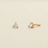 3-prong Stud Earrings