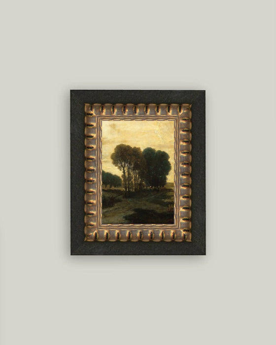 Clump of Trees Framed Antique Art
