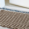 Lobster Rope™ Doormat: Mocha & Light Tan Double Weave: 24x36