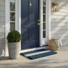 Lobster Rope™ Outdoor Doormat: Navy with Sand Stripe: 24x36