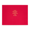 Red Holiday Card Book