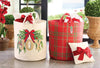 Velvet Bow Pillow - Red