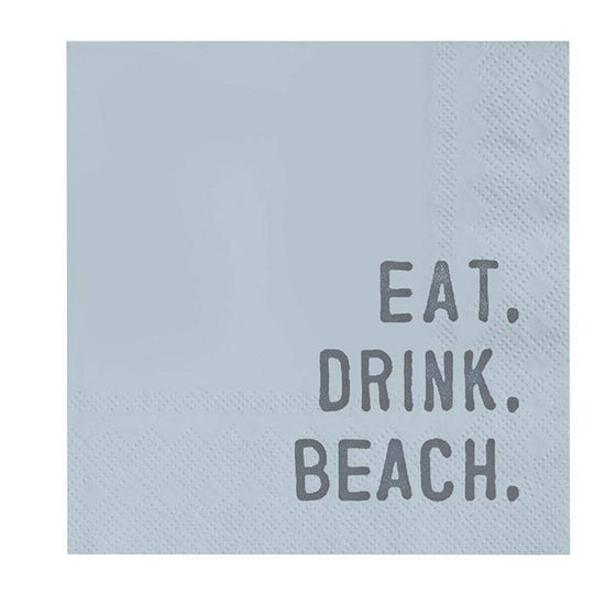 Eat Drink Beach Cocktail Napkins