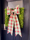 The Merry Manor Tartan Bow