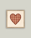 Gingham Heart Print