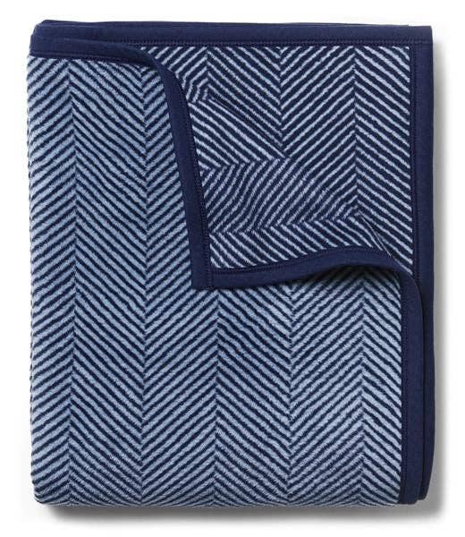 Harborview Herringbone Blanket: Navy
