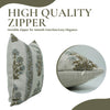 Block Print Boho Thick Linen Pillow Cover- Morpankh Border: Thick Linen / One Side Print / 22x22 Inch