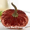 Pumpkin Large Velvet, Fall Mantel Decor, Halloween Table: Emerald
