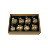 Gold Glass Ornaments - Box of 8