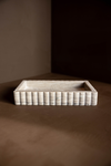 Scalloped Marble Fluted Tray