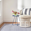 Awning Stripe Pillow Cover | Navy: 20" Square