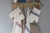 Blue Stripe Oven Mitts