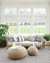 Awning Stripe Decorative Pillow Cover | Natural: 20" Square