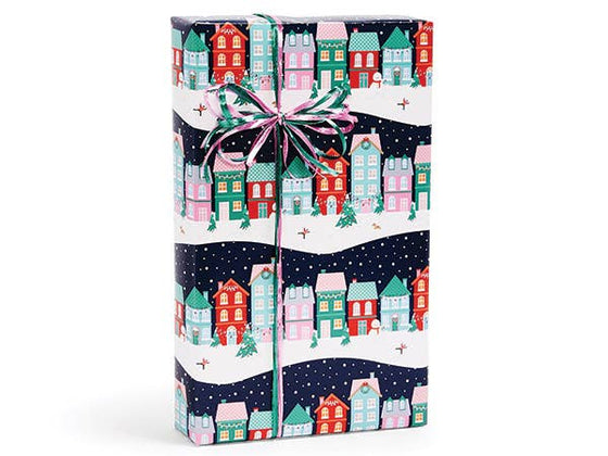Christmas Premium Bulk Gift Wrap Paper: White Berries Kraft / 1 Pack / 24"x417'