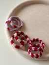 Valentine's Day Seamless Hair Ties (Set of 6): Assorted