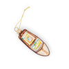 Vintage Speedboat Glass Ornament