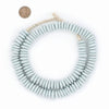 Light Aqua Ashanti Glass Saucer Beads