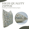 Unique Block Print Linen Blend Pillow Cover - Mandakini: Linen Blend / One Side / 14X20